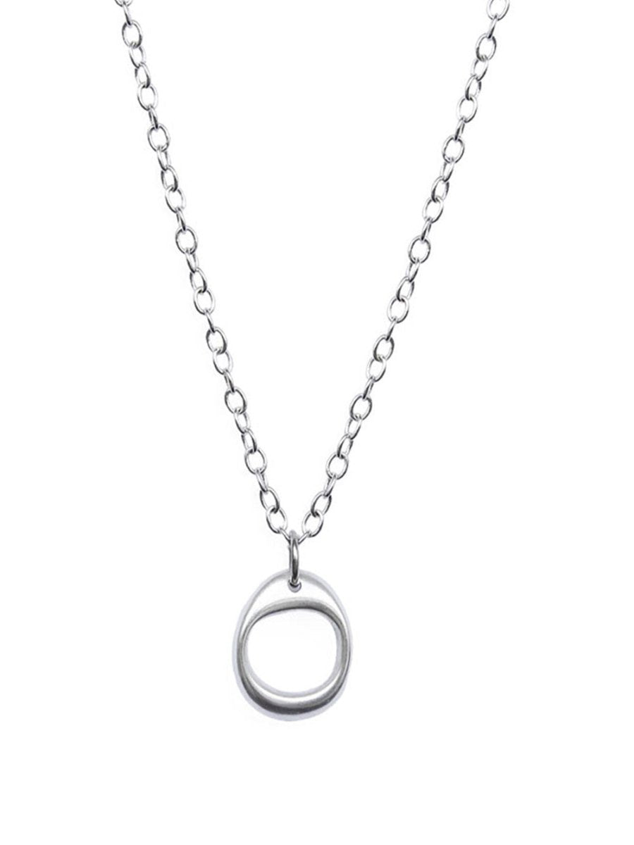 Ketten - Halskette mit Ring-Anhänger - Gold - K305-gold - Beau Soleil Jewelry