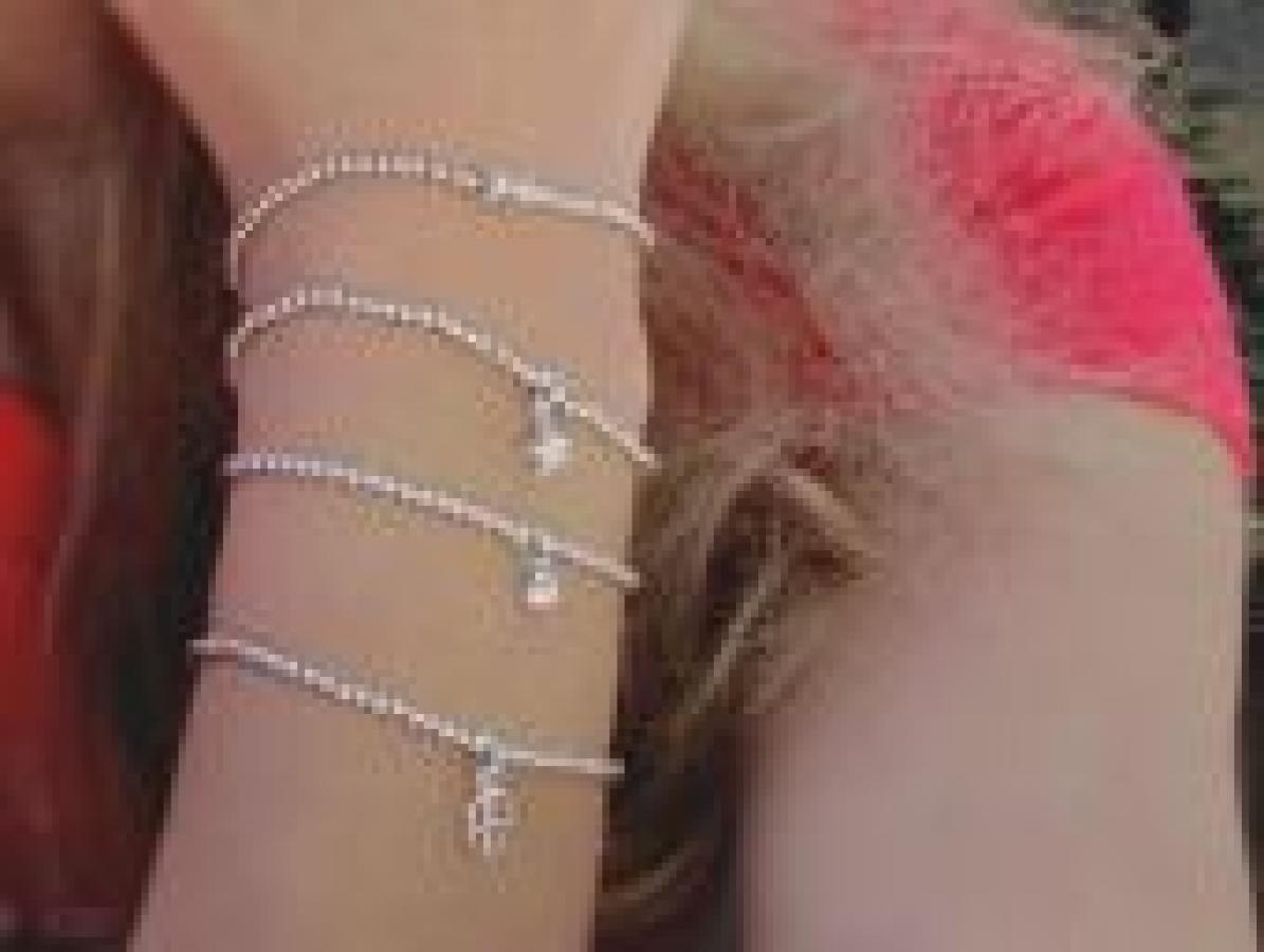 925 Silber Schmuck - 925 Silber Armband Peace - 17 - 898Apeace-17 - Beau Soleil Jewelry