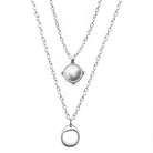 Schmuck Set’s - Doppelreihiges Ketten - Set mit Anhänger - Silber - Set - K305 - k307 - Silber - Beau Soleil Jewelry