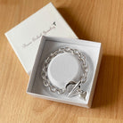 Statement Gliederarmband Damen mit Herzanhänger