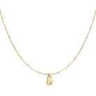 Goldene Edelstahlkette mit Muschelanhänger