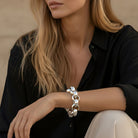 Armbänder - Massives Glieder - Armband mit großen Rollogliedern - Silber - A201 - silber - Beau Soleil Jewelry