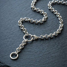 Schmuckset Damen mit Rolo Gliederkette und Armband