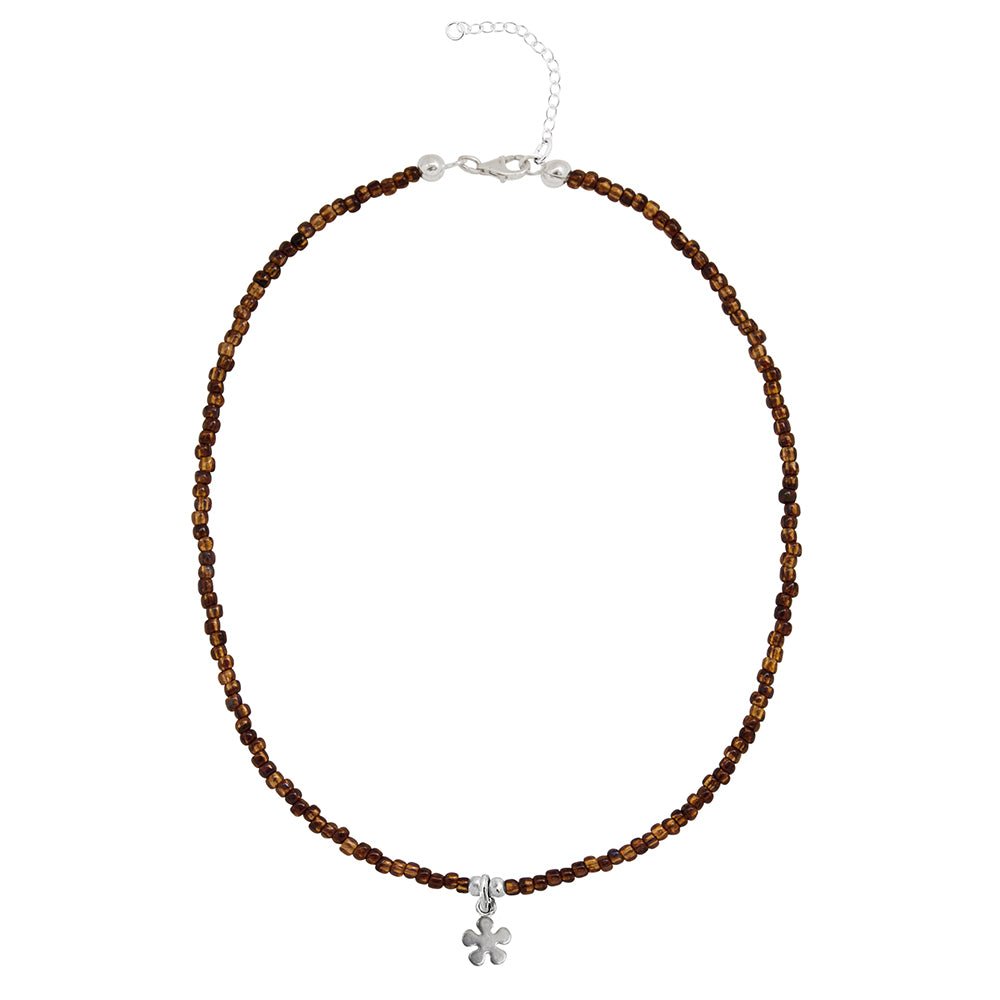 925 Silber Kette Blume