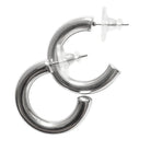 Leder Ohrhänger Ohrringe - Creolen Ohrstecker Edelstahl - Silber - o.creo263-silber - Beau Soleil Jewelry