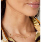 Ketten - Feine Halskette mit Sternen und Glücksklee Blätter - Gold - kette-stern+klee-ke1016-gold - Beau Soleil Jewelry