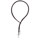 Ketten - Kette Bali individuell tragbar K256 - 50cm Schwarzes Leder - k256-bali-silber-schwarz-50 - Beau Soleil Jewelry