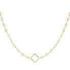 Ketten - Kette Edelstahl Glücksklee - Gold - KE1010-klee-gold - Beau Soleil Jewelry