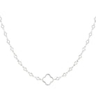Ketten - Kette Edelstahl Glücksklee - Silber - KE1010-klee-silber - Beau Soleil Jewelry