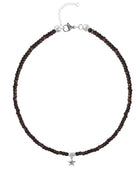 Ketten - 925 Silber Kette Collier Stern - Granatrot - K501_stern_br-3 - Beau Soleil Jewelry