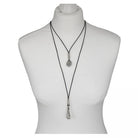 Ketten - Lederkette mit langem Anhänger K272 - Braun - K272 - Beau Soleil Jewelry