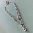 Ketten - Layerkette mit Stern, Mond und Herzanhänger - K310 - Beau Soleil Jewelry