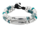 Armbänder - Lederarmband Zwei Reihen Ola A999 - Braun - A999 - Beau Soleil Jewelry