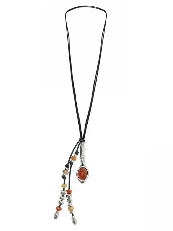 Ketten - Set Karneol Kette & Armband - K274-A966 - Beau Soleil Jewelry
