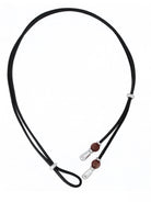 Elegante Damen Lederkette K256 mit Murano Glasperlen