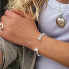 Armbänder - Massives Spangen-Armband- Ein Statement für jeden Anlass A968 - Silber - A968-silber - Beau Soleil Jewelry