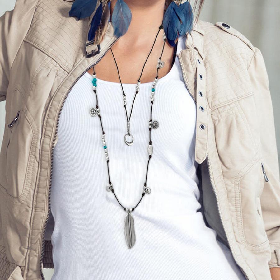 Ketten - Ibiza Lederketten Set K294-K270 - Braun - k294-k270 - Beau Soleil Jewelry