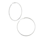 Ohrhänger Ohrringe - Moderne Edelstahl Creolen - Groß und Trendig! - Silber - 0y118-silber - Beau Soleil Jewelry